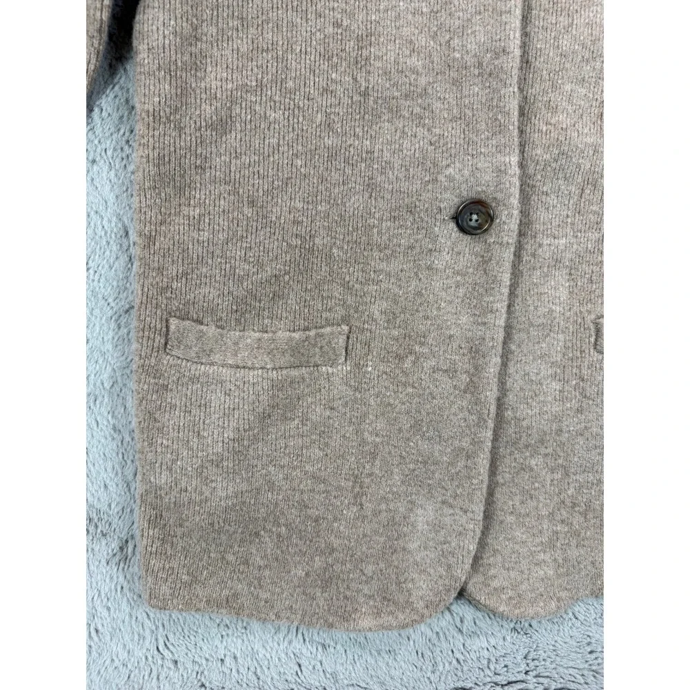 J. Crew Knit Cardigan Cocoon Sweater Blazer Tan Women S MerinoWool Winter Jacket